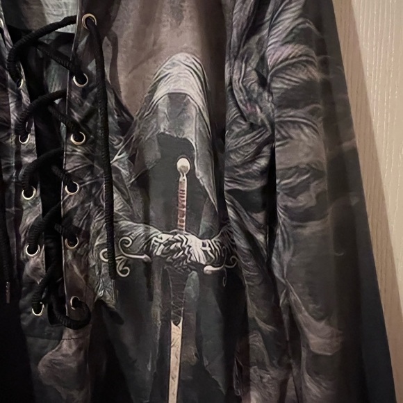 LIGHTINTHEBOX men’s t shirt Templar 1 cross graphic size m - Picture 3 of 4